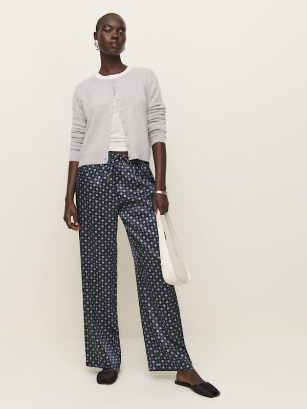 Olina Silk Pant - Windsor